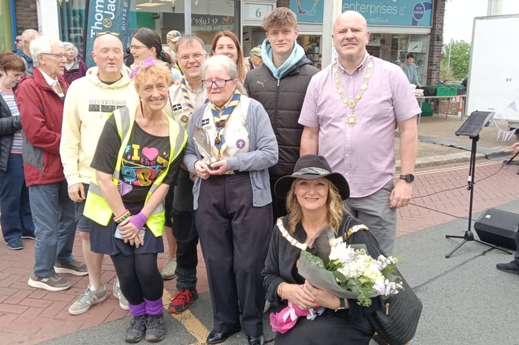 Special recognition was given to Maureen Carvell, named Unsung Hero of the fair for more than 50 years of service as a cub leader in the community (Picture: Mike Pitches Media)