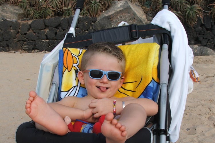 Joe enjoying the beach