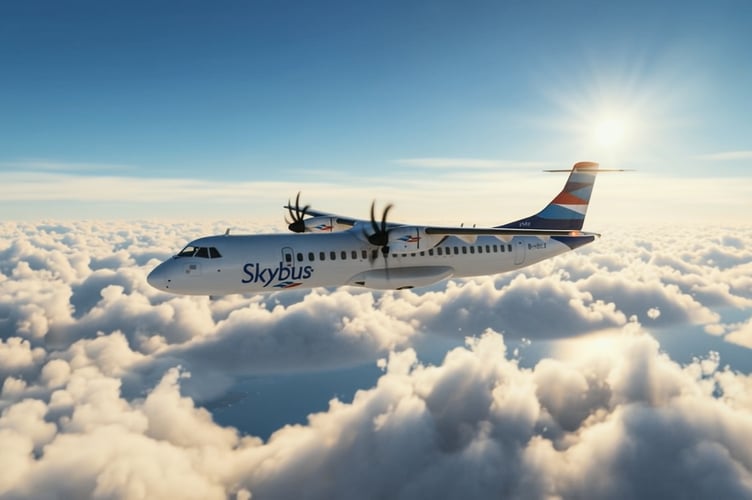 A Skybus plane flying from Cornwall to London. (Picture: Skybus)