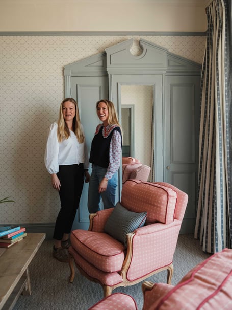 (L-R) Veryan Palmer and Katharine Lawrie in the newly designed family suite