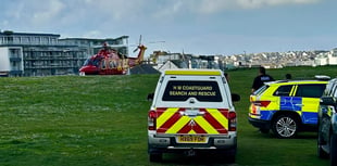 Beach closed for emergency services to help casualty