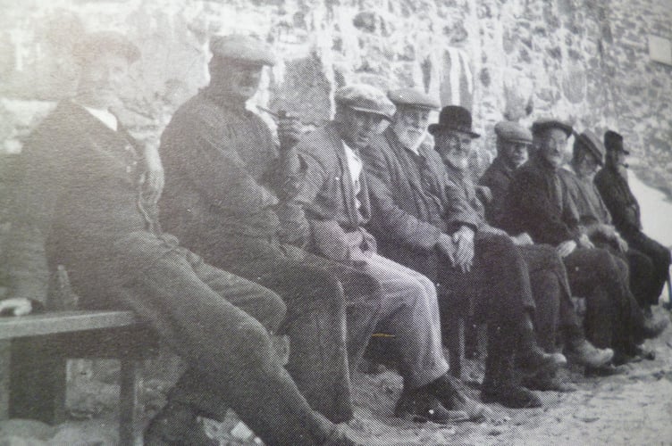 LOCAL historian, photograph collector and Voice reader Barrie Doney has no shortage of pictures and stories from Cornwall’s past, which he shares with Voice Newspaper readers every week. This week’s photograph takes us to a meeting of elders, known collectively as the ‘Gorran Parliament’. Barrie says of this photograph: "The Gorran Parliament made up of the elders having a meeting down on the beach.”