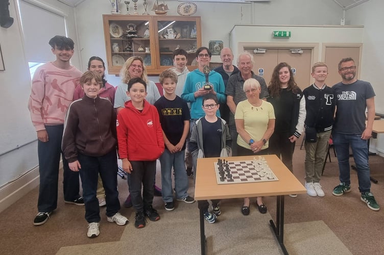 Chess players from Quimperlé were welcomed to Liskeard by the town's mayor, Cllr Christina Whitty, for a special international tournament