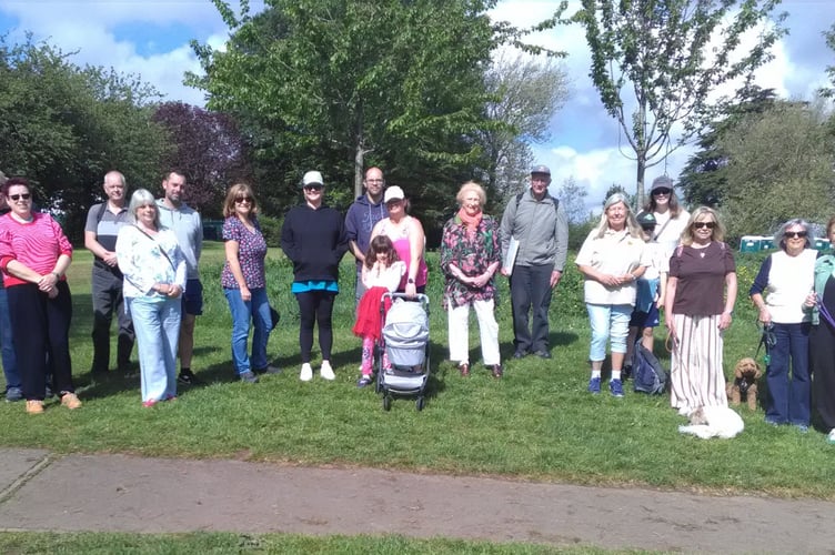 Walkers took to the streets of Saltash as part of the town’s much-loved Harding’s Hike