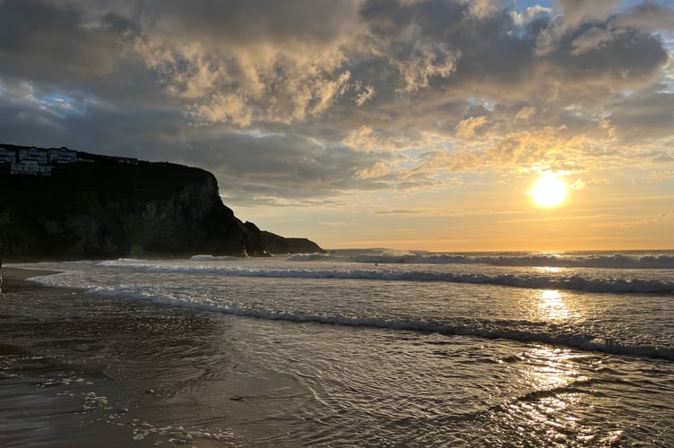 Sunset at Porthtowan