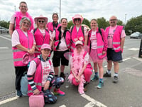 Supermarket staff tickled pink by fundraising efforts