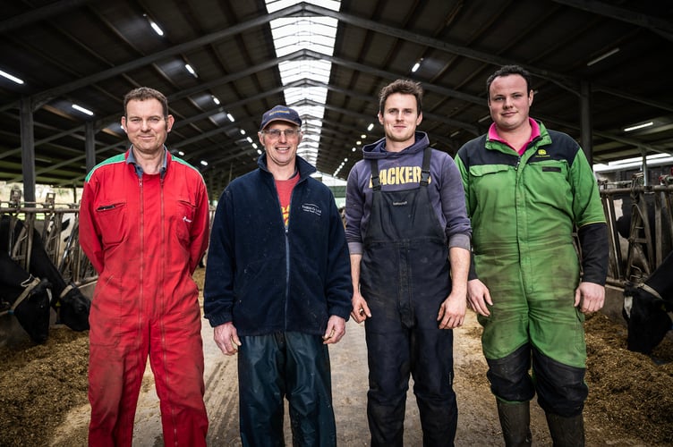 RABDF Gold Cup finalists 2025, from Treveale Farm, Ladock: Irwin Morrow, Paul Broad, David Broad and Philip Broad