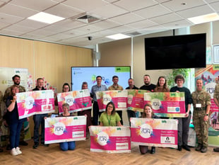 Hospice thanks businesses for colourful community support  