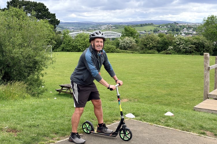 Teacher Bob Brown will begin the challenge on July 16, travelling coast to coast from Perth to Sydney on a non-electric kick scooter