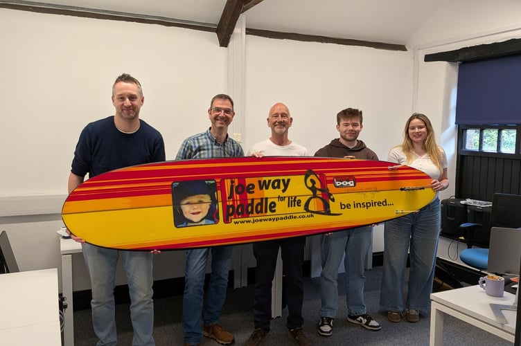 Matt Way (centre) and the team at Pitched
