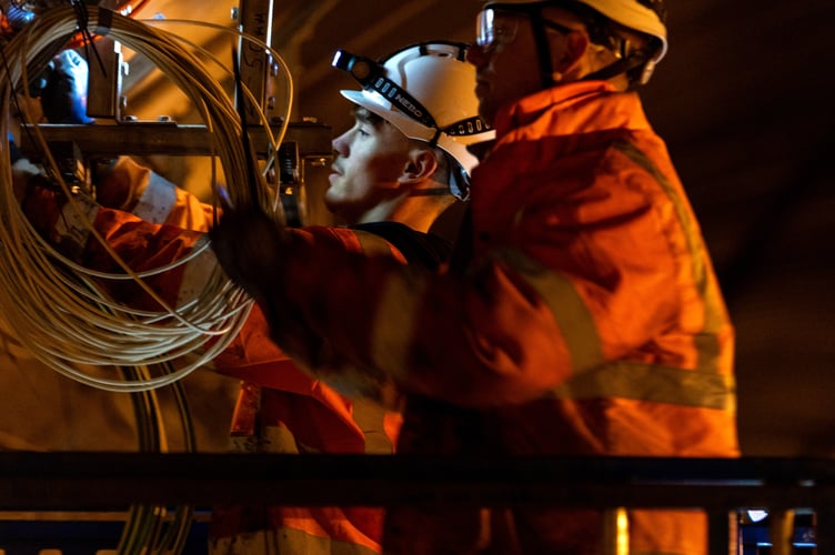 A total of 31 miles of fibreoptic cabling is being installed and connected to power the tunnel’s control systems, including the tidal flow lane control, lighting, fans and cameras