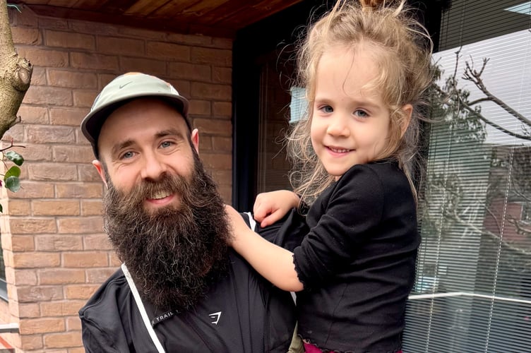 James Hotham is running an ultramarathon to raise funds and awareness for daughter Frankie's cerebral palsy treatment