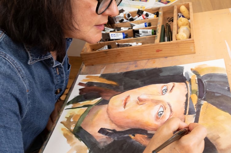 Fine artist Louise Pasterfield will open her exhibition, Colour and Courage, at St Stephen’s Church in Saltash on May 28