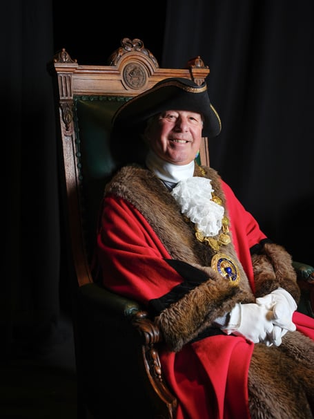 The newly-elected Mayor of Penzance Cllr Andy Law