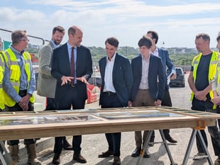 Prince William visits Nansledan to view its new high street 