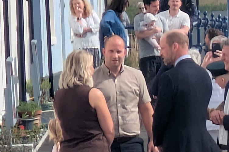 Prince William spoke with residents who have moved into the Build-to-Rent scheme (Picture: Warren Wilkins)