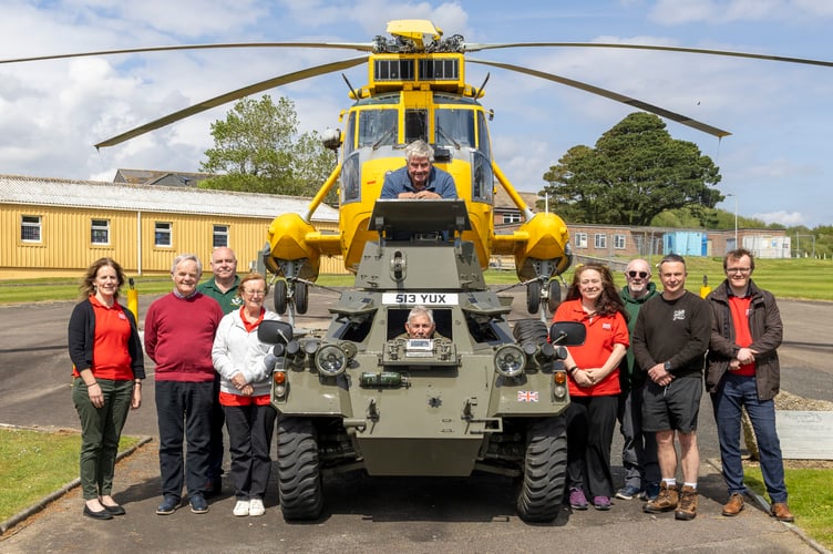 On Thursday 7th May, members of Cornwall's Army Museum at Bodmin Keep visited RAF St Mawgans Engineering and Logistics Squadron (ELS) for familiarisation driving on their Ferret light armoured vehicle and have a Station visit. At the end of the visit they drove the Ferret back to Bodmin in a convoy.
