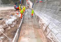 Work to repair storm damage at beach in Cornwall almost complete