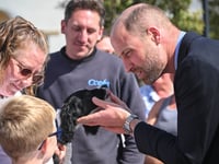 In pictures: Prince William's visit to Nansledan
