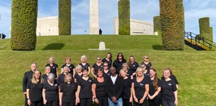 St Mawgan Military Wives Choir member performs at special event