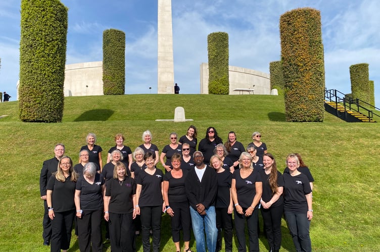 The choir at the National Memorial Arboretum