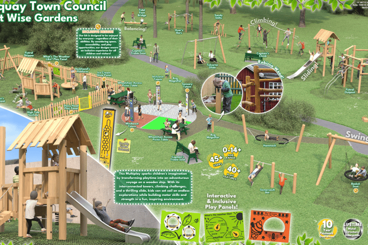 A computer generated image of what the play park could look like