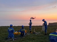 Rescue operation launched after two people became trapped 