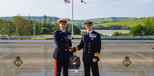 Cornish officer leaves HMS Raleigh for senior Royal Navy role