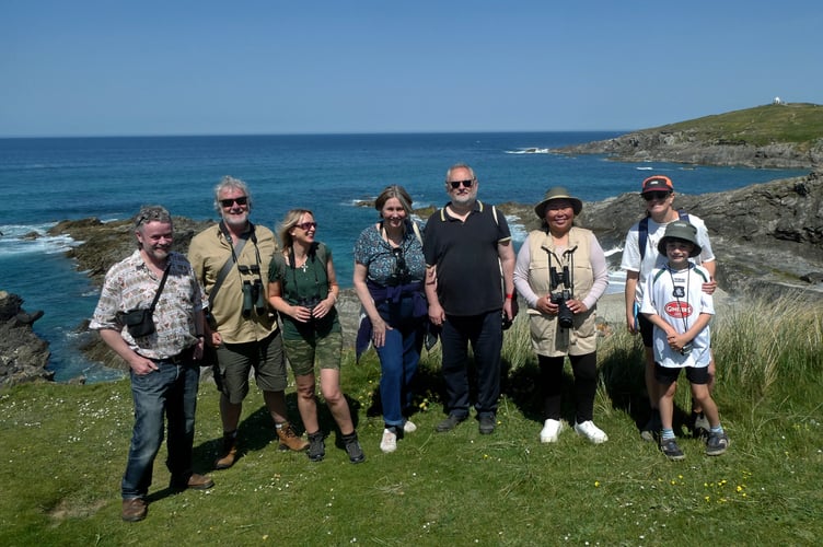(L-R) Charlie Holden, David Roper, Andrea Roper, Jacqui Callcut, Lee Callcut, Rowena Castillo-Nicholls, Rob Nicholls, Rex Keen and Lydia Keen 