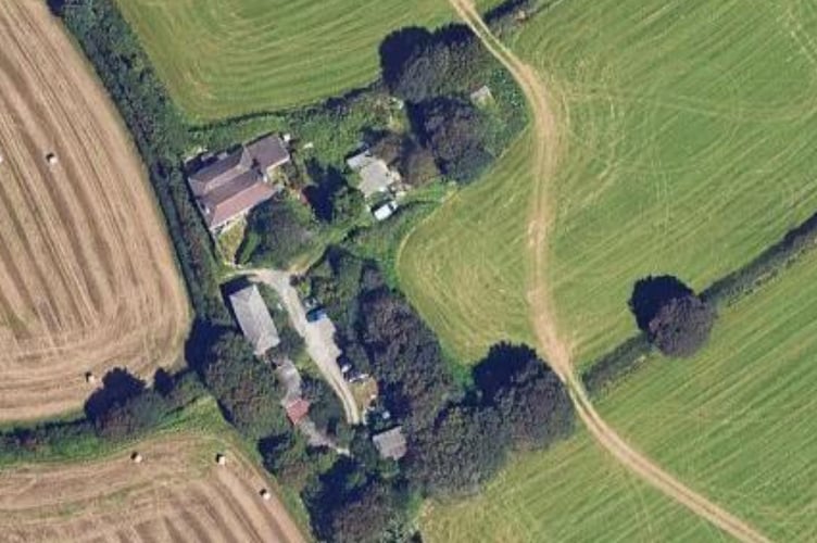 An aerial view of the Trevanion Farm site at Trewoon, near St Austell. (Picture: Google Maps)