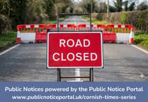 Public Notices: Latest roadworks in Cornwall confirmed