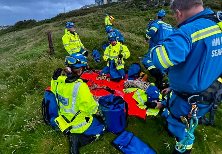 Coastguard at the scene