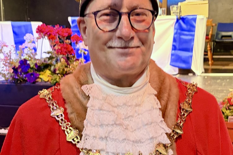 New mayor of Liskeard, Cllr David Braithwaite