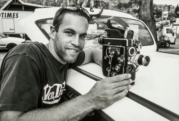 Jack and his bolex in 1998 (Picture: Tom-Servais)