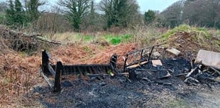 Huge fly-tipping site near Camborne exposed
