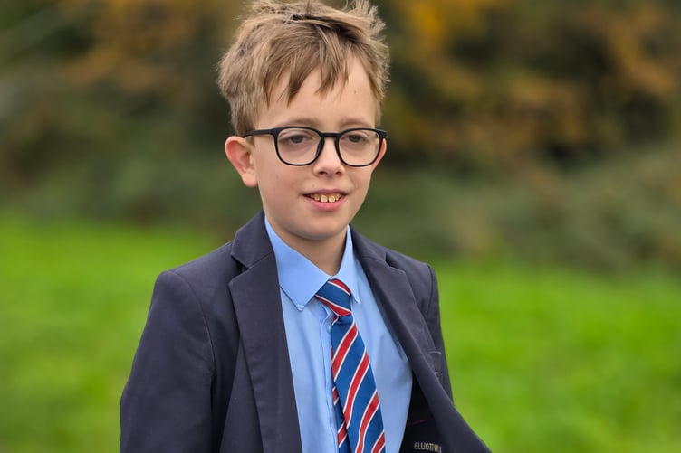 Truro boy Elliott Wills, 13, is calling for more people to give blood