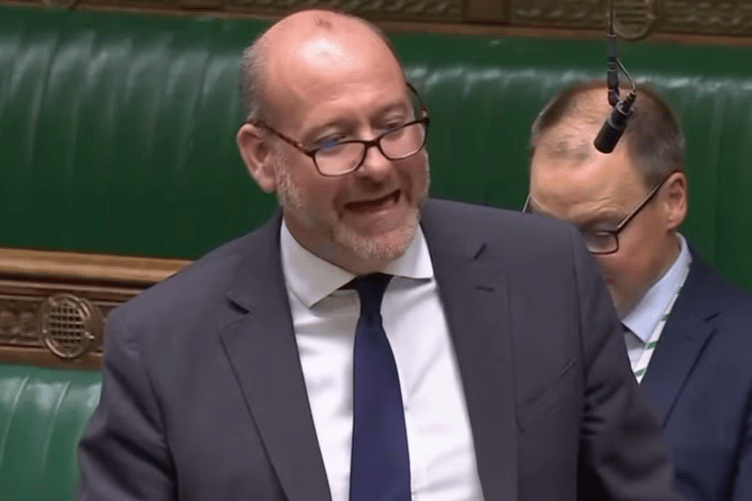 Labour MP for Camborne, Redruth and Hayle, Perran Moon speaking in the Commons