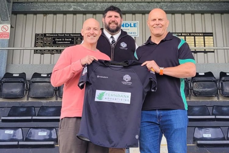Launceston's new coaching team of head coach Steve Perry (left) and forwards coach Will James either side of acting chairman Nick Smith. (Picture: LB Media).