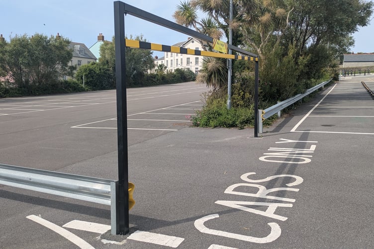 Cornwall Council proposes to use a part of the car park sectioned off for cars only (Picture: Warren Wilkins)