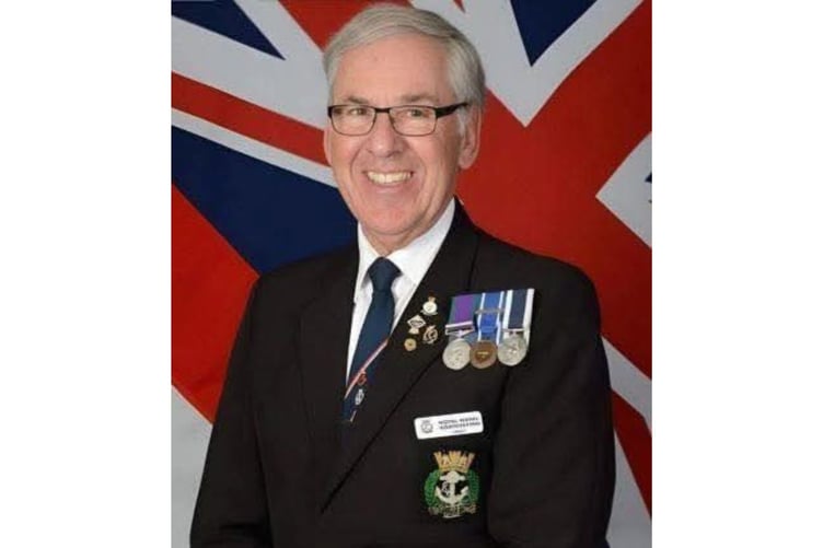 Terry Whitty from Liskeard has been awarded the British Empire Medal (BEM) for voluntary services to Royal Navy recruits