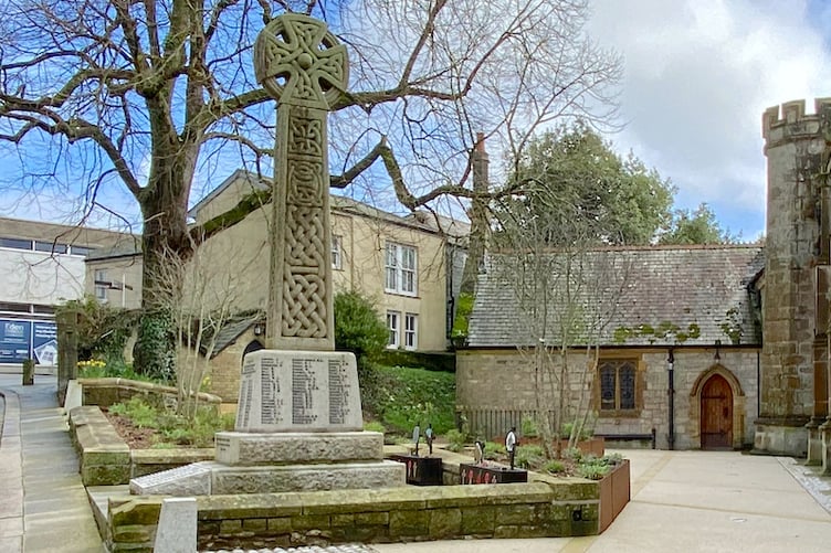 A salute will be taken at the war memorial in St Austell. (Picture: Andrew Townsend)
