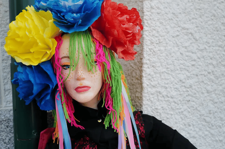 A scarecrow trail has appeared dotted around the estate, which include Naughty Nancy