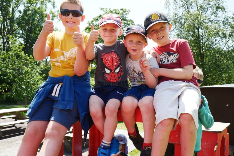 Children were able to let off steam at the gala