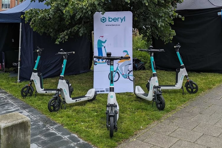 Beryl has launched its e-scooter trial in four Cornish locations