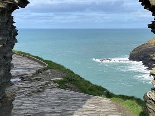 Why the sea can be an alluring colour at Tintagel