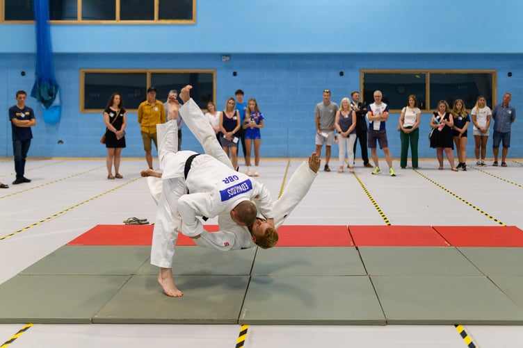 Spectators thoroughly enjoyed the impressive judo demonstration with Micheal Edwards, who is current World Cornish Wrestling Champion