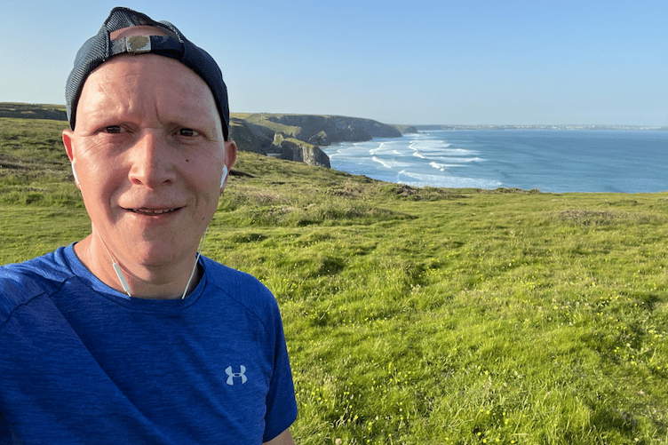 James in training for the coastal hike challenge