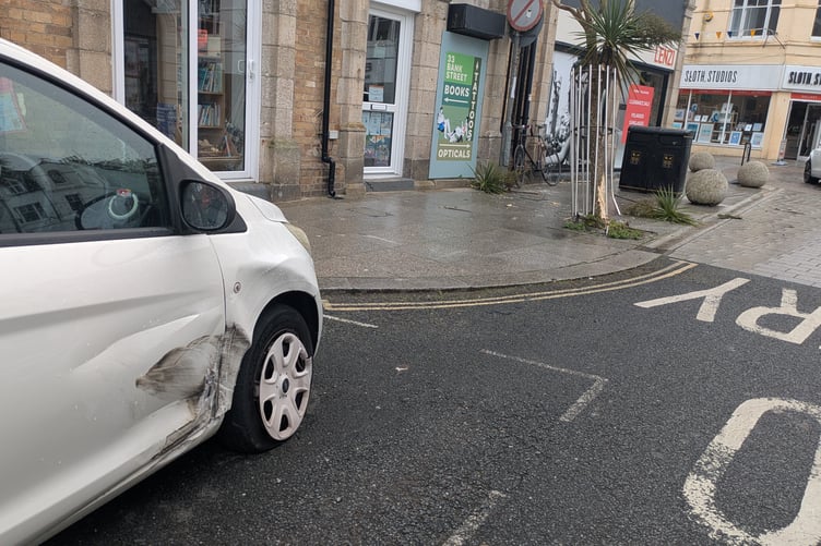 The Audi driver reportedly careered into a parked Ford KA and a tree before attempted to drive off (Picture: Warren Wilkins)