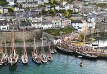 Newlyn's historic harbour comes alive with traditional boats