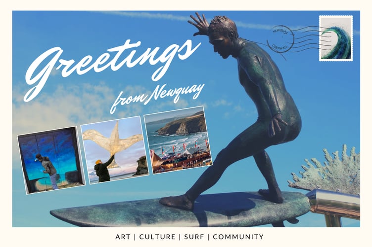 Newquay Town of Culture postcard